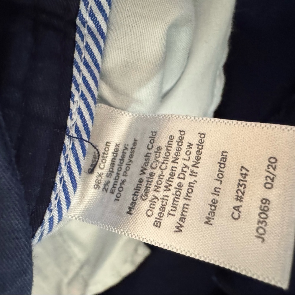 Talbots Navy Relaxed Chinos With Pink Flamingos 16 - Picture 8 of 8